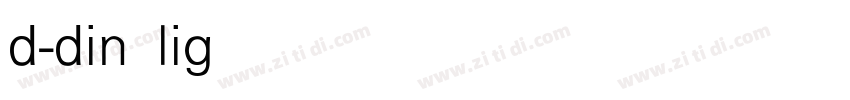 d-din light字体转换